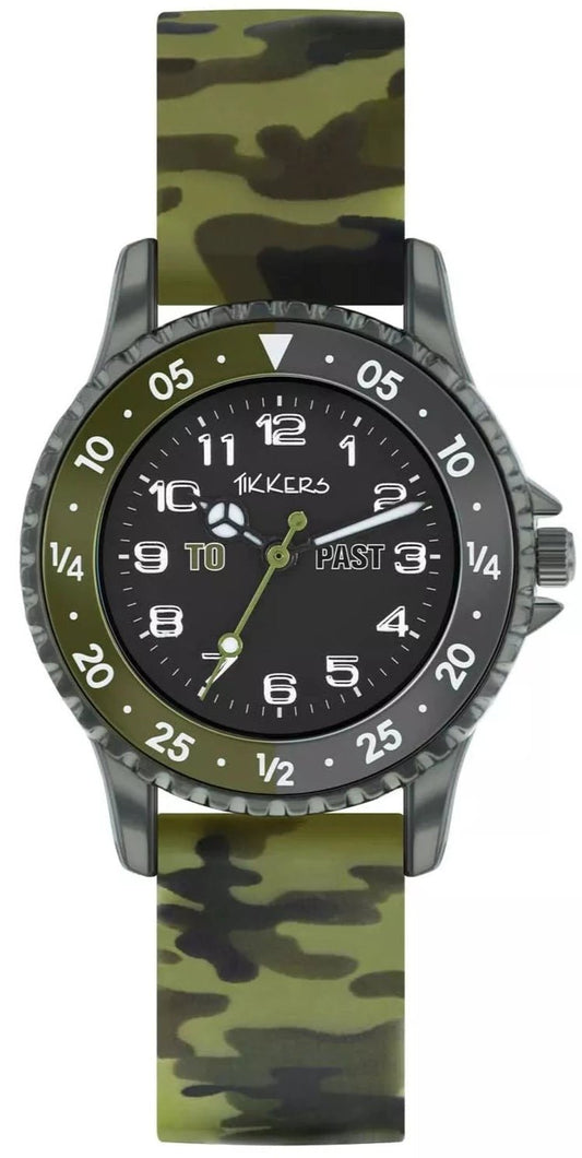 Tikkers ATK1085 Kids Military Khaki Silicon Strap - Κοσμηματοπωλείο Goldy