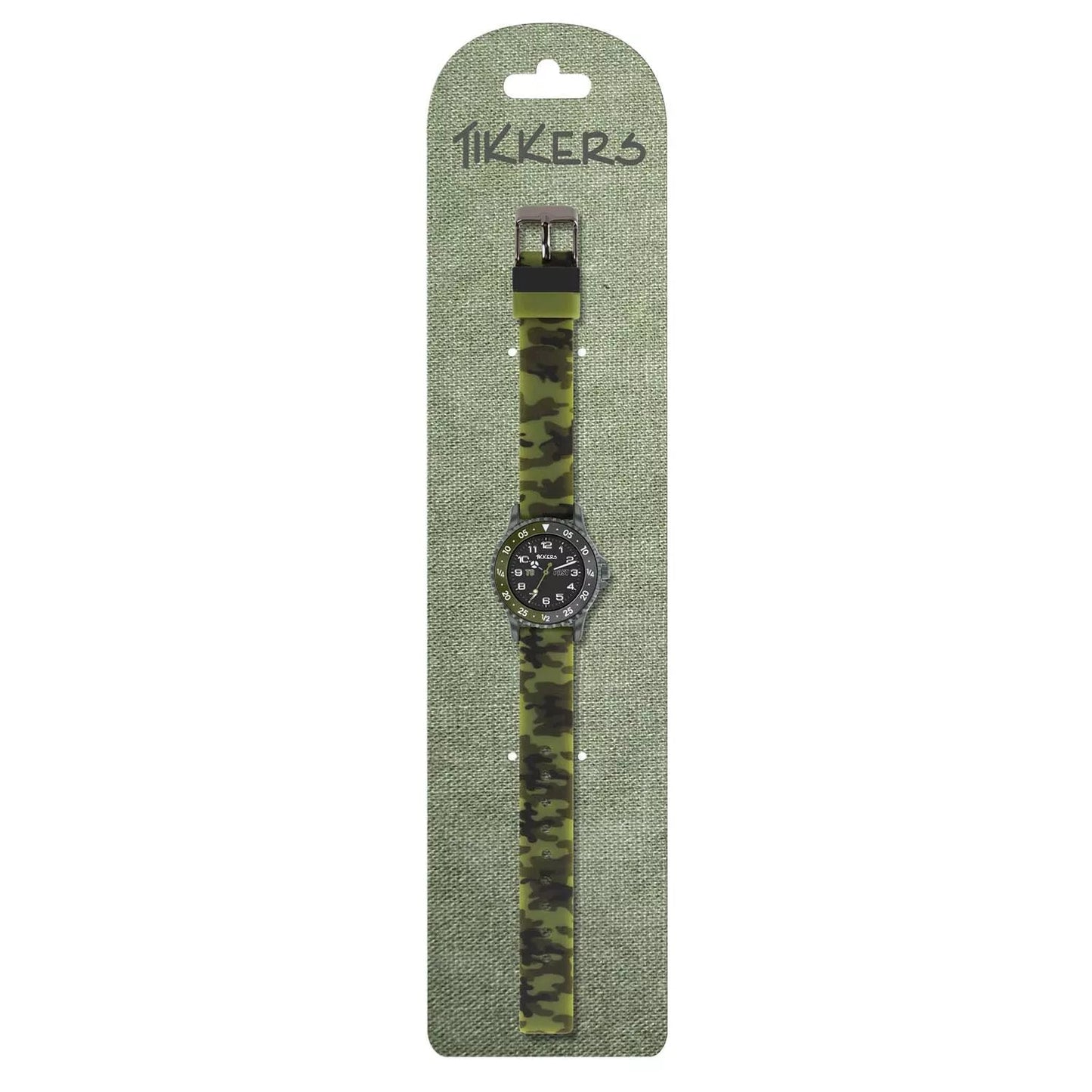 Tikkers ATK1085 Kids Military Khaki Silicon Strap - Κοσμηματοπωλείο Goldy