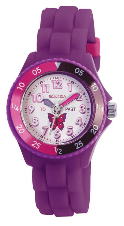 Tikkers TK0041 Kids Flutter Collection Purple Silicon Strap - Κοσμηματοπωλείο Goldy