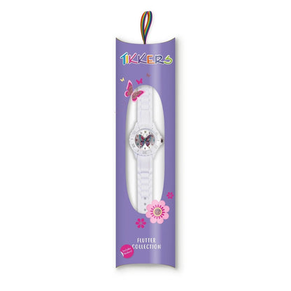 Tikkers TK0052 Kids Flutter Collection White Silicon Strap - Κοσμηματοπωλείο Goldy