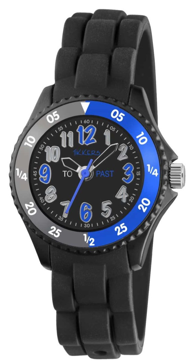 Tikkers TK0116 Kids Sport Collection Black Silicon Strap - Κοσμηματοπωλείο Goldy