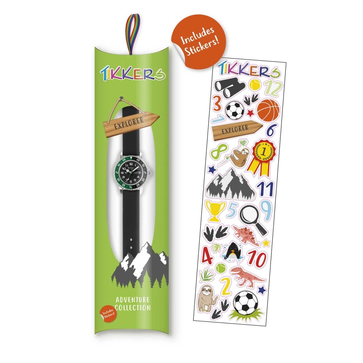 Tikkers TK0139 Kids Adventure Collection Black Silicon Strap - Κοσμηματοπωλείο Goldy