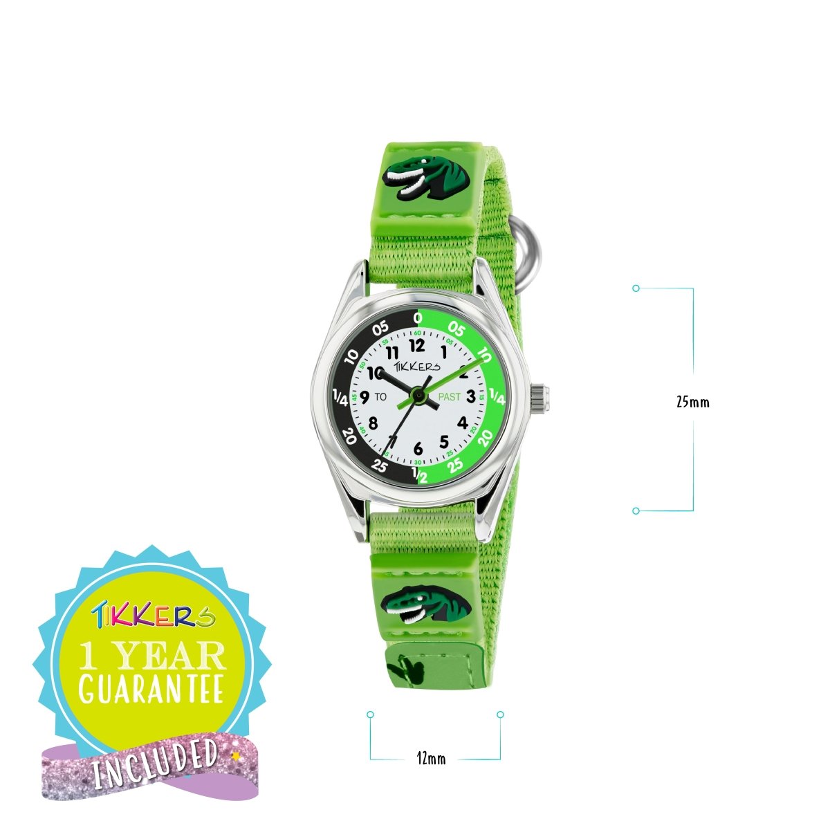 Tikkers TK0149 Kids Adventure Collection Green Fabric Strap - Κοσμηματοπωλείο Goldy