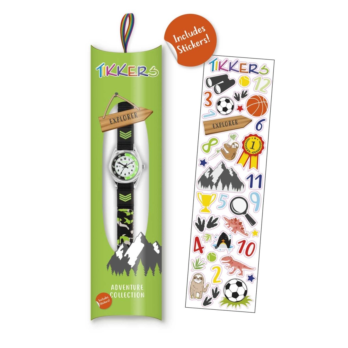 Tikkers TK0154 Kids Adventure Collection Black Fabric Strap - Κοσμηματοπωλείο Goldy