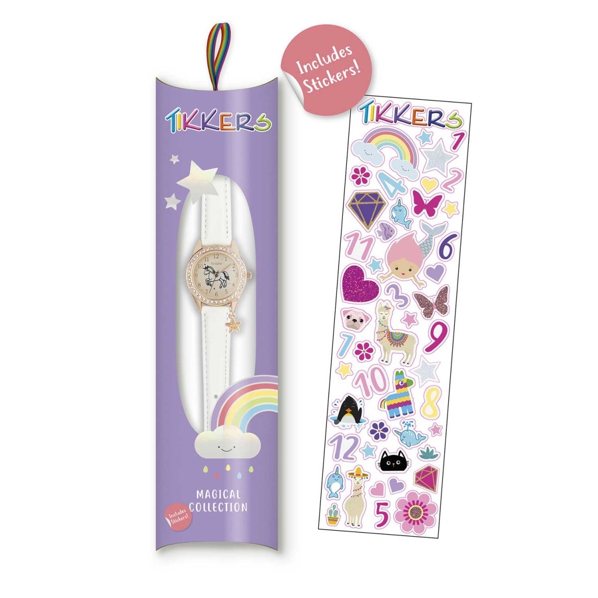 Tikkers TK0171 Kids Magical Collection White Leather Strap - Κοσμηματοπωλείο Goldy