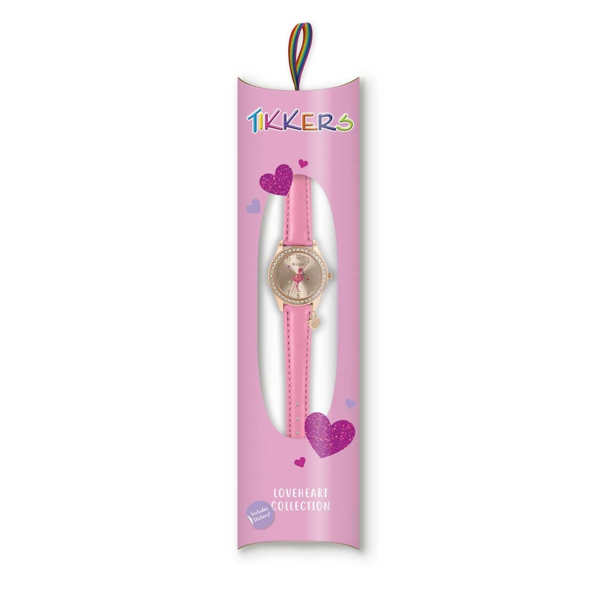 Tikkers TK0188 Kids Loveheart Collection Pink Leather Strap - Κοσμηματοπωλείο Goldy