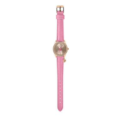 Tikkers TK0188 Kids Loveheart Collection Pink Leather Strap - Κοσμηματοπωλείο Goldy