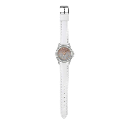 Tikkers TK0190 Kids Luxe Collection White Leather Strap - Κοσμηματοπωλείο Goldy