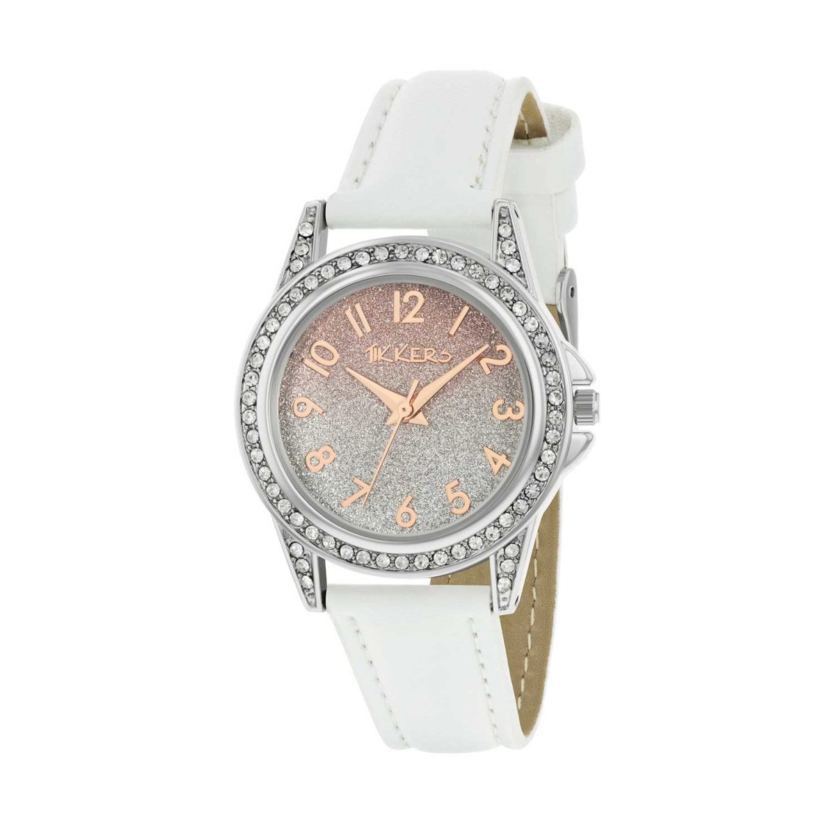 Tikkers TK0190 Kids Luxe Collection White Leather Strap - Κοσμηματοπωλείο Goldy