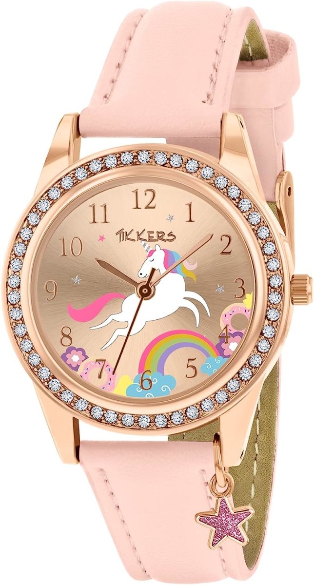 Tikkers TK0201 Kids Magical Collection Pink Leather Strap - Κοσμηματοπωλείο Goldy