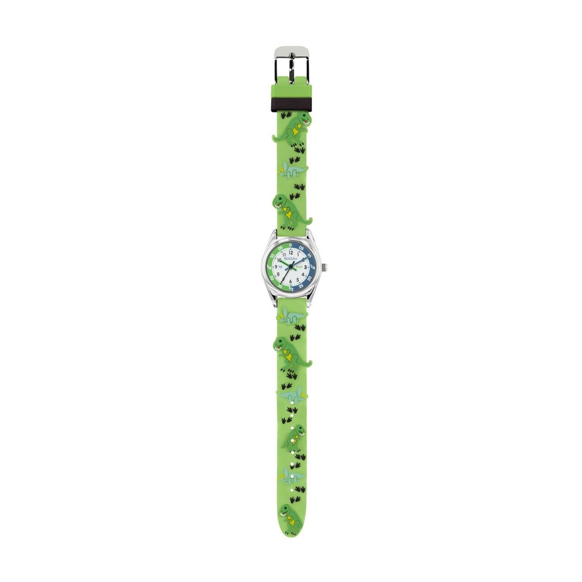 Tikkers TK0207 Kids Adventure Collection Green Silicon Strap - Κοσμηματοπωλείο Goldy