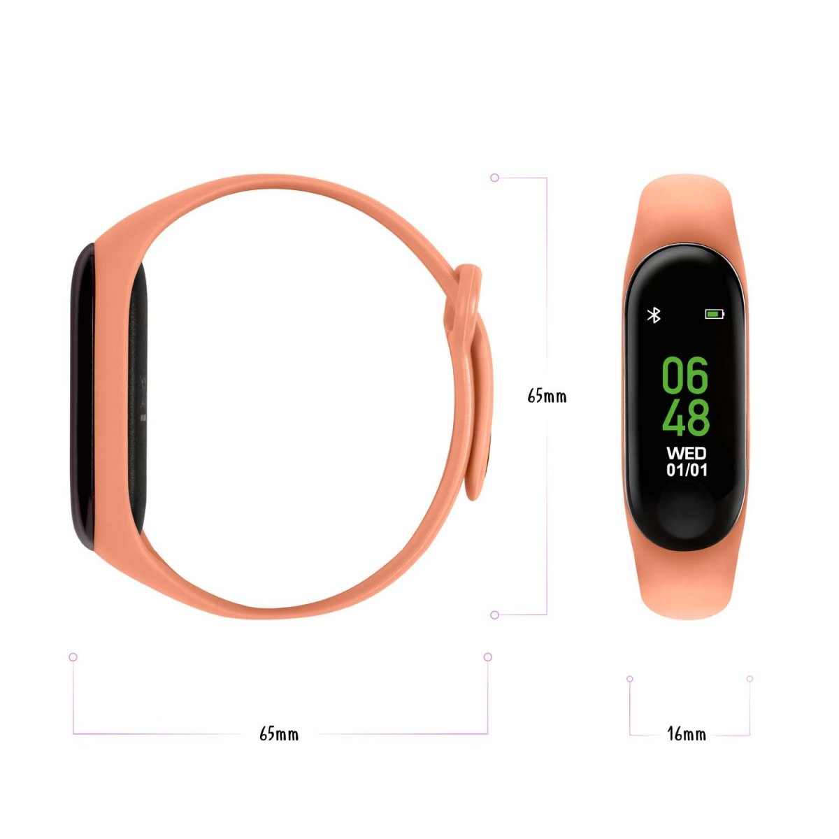 Tikkers TKS01-0001 Kids Smart Fitness Tracker Orange Silicon Strap - Κοσμηματοπωλείο Goldy