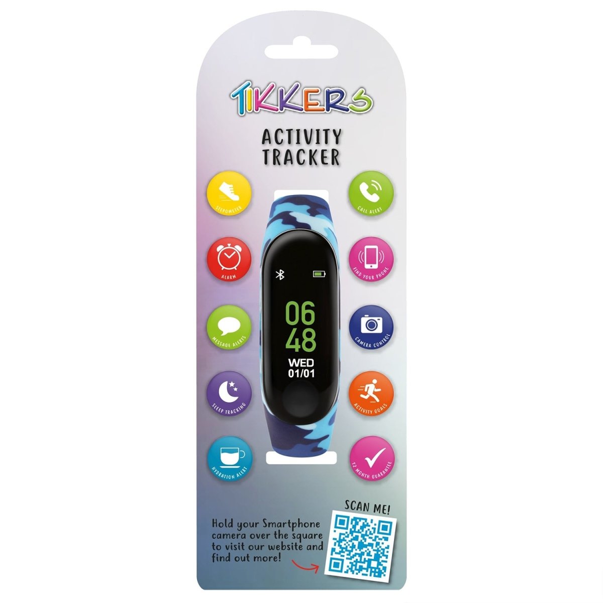 Tikkers TKS01-0003 Kids Smart Fitness Tracker Blue Silicon Strap - Κοσμηματοπωλείο Goldy