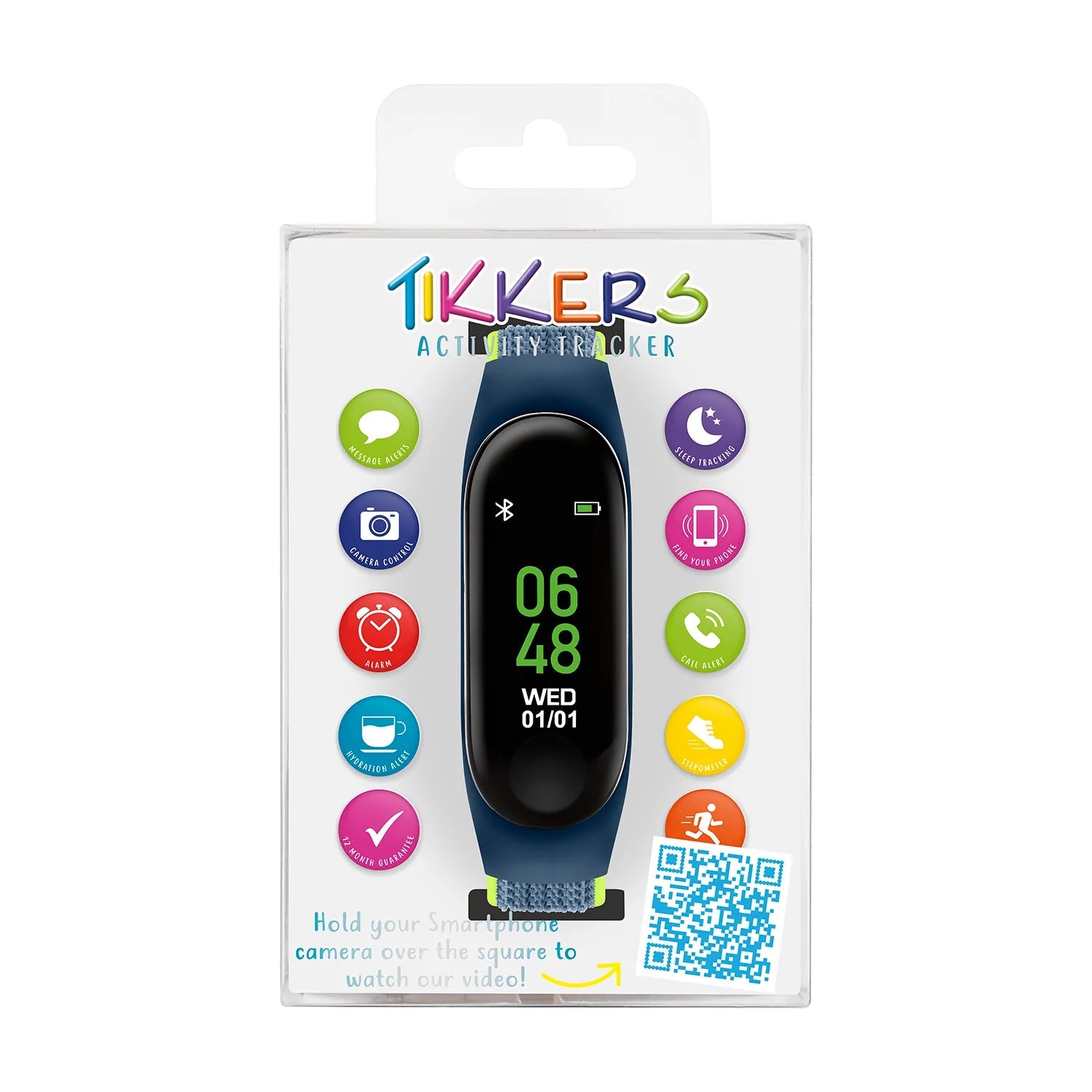 Tikkers TKS01-0012 Kids Smart Fitness Tracker Blue Fabric Strap - Κοσμηματοπωλείο Goldy