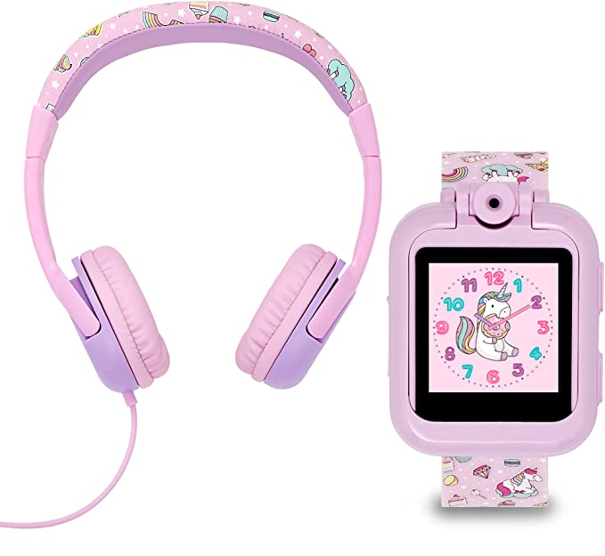 Tikkers TKS02-00003 Kids Smartwatch & Headphone Set Purple Silicon Strap - Κοσμηματοπωλείο Goldy