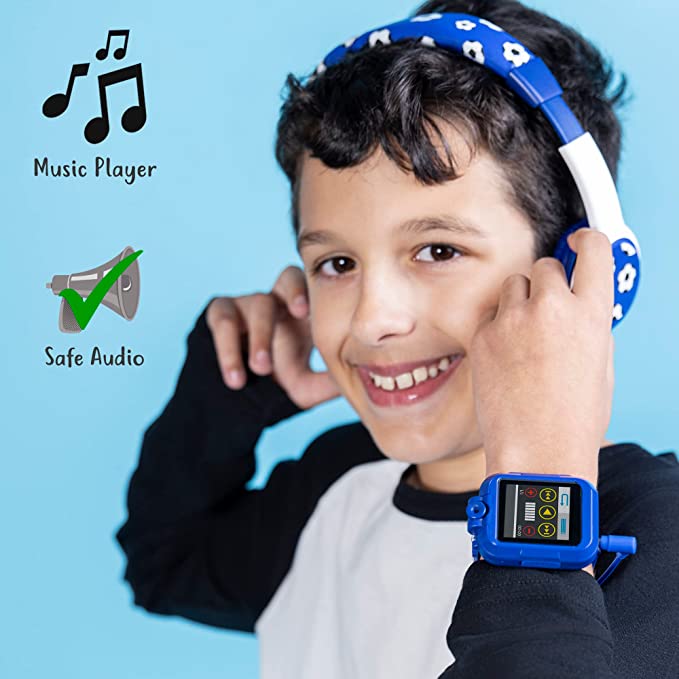 Tikkers TKS02-00004 Kids Smartwatch & Headphone Set Blue Silicon Strap - Κοσμηματοπωλείο Goldy