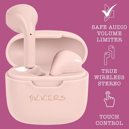 Tikkers TKS10-0001-SETARG Teen Smart Watch and Earbuds Set Nude Silicon Strap - Κοσμηματοπωλείο Goldy