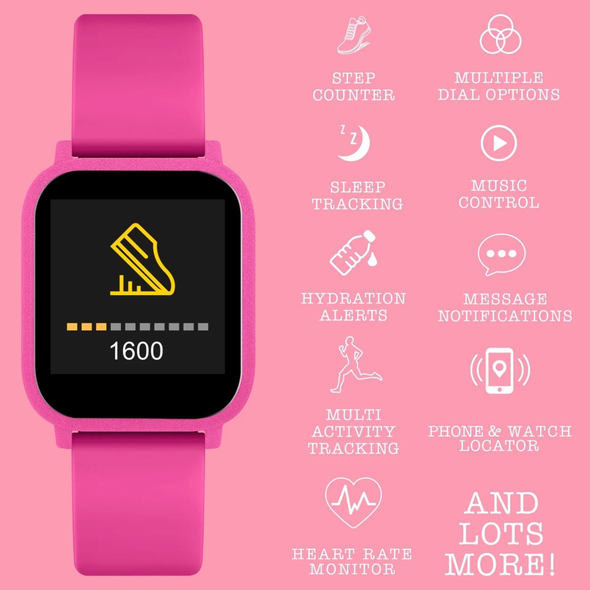 Tikkers TKS10-0003 Teen Smart Watch Pink Silicon Strap - Κοσμηματοπωλείο Goldy