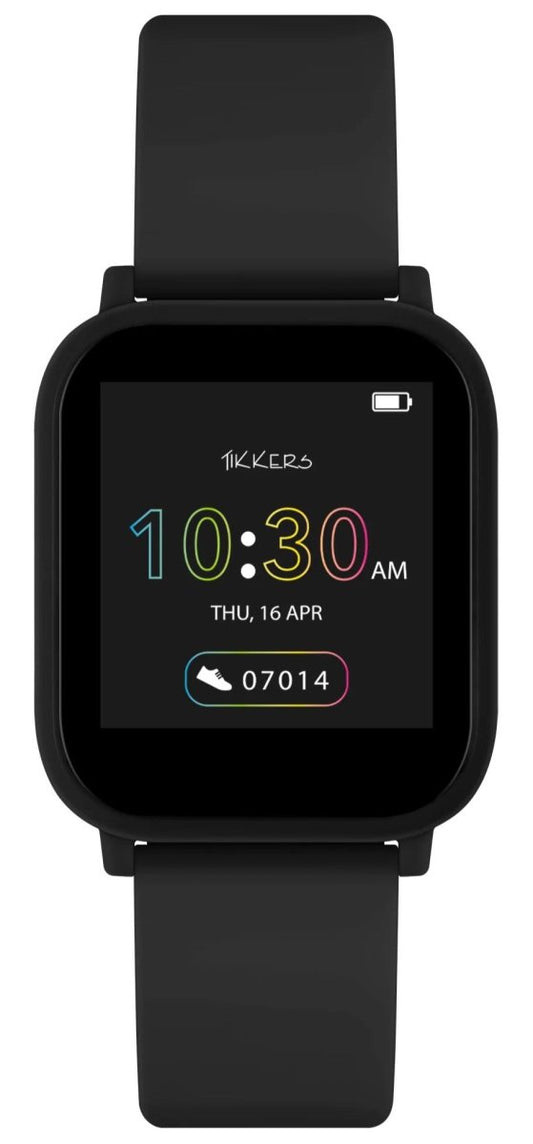 Tikkers TKS10-0004 Teen Smart Watch Black Silicon Strap - Κοσμηματοπωλείο Goldy