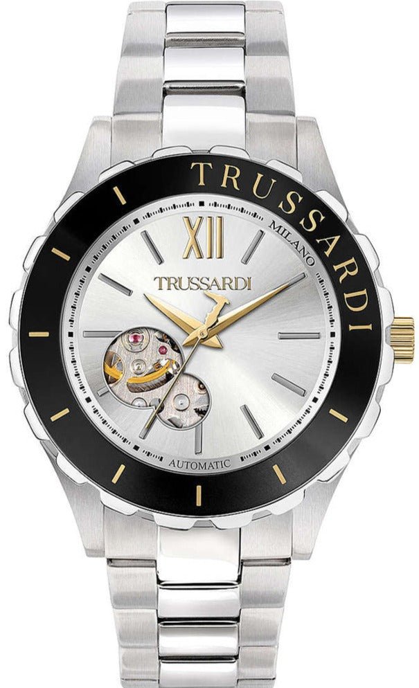 TRUSSARDI R2423143001 T-Logo Automatic Stainless Steel Bracelet - Κοσμηματοπωλείο Goldy