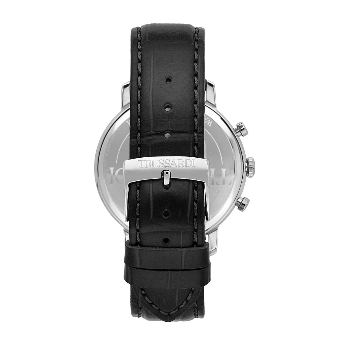 TRUSSARDI R2451147001 T-Couple Black Leather Strap - Κοσμηματοπωλείο Goldy