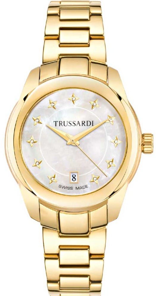 TRUSSARDI R2453100503 T01 Diamonds Gold Stainless Steel Bracelet - Κοσμηματοπωλείο Goldy