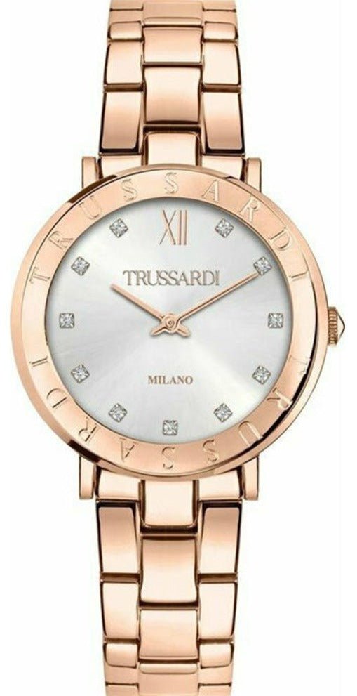 TRUSSARDI R2453115509 T-Vision Rose Gold Stainless Steel Bracelet - Κοσμηματοπωλείο Goldy