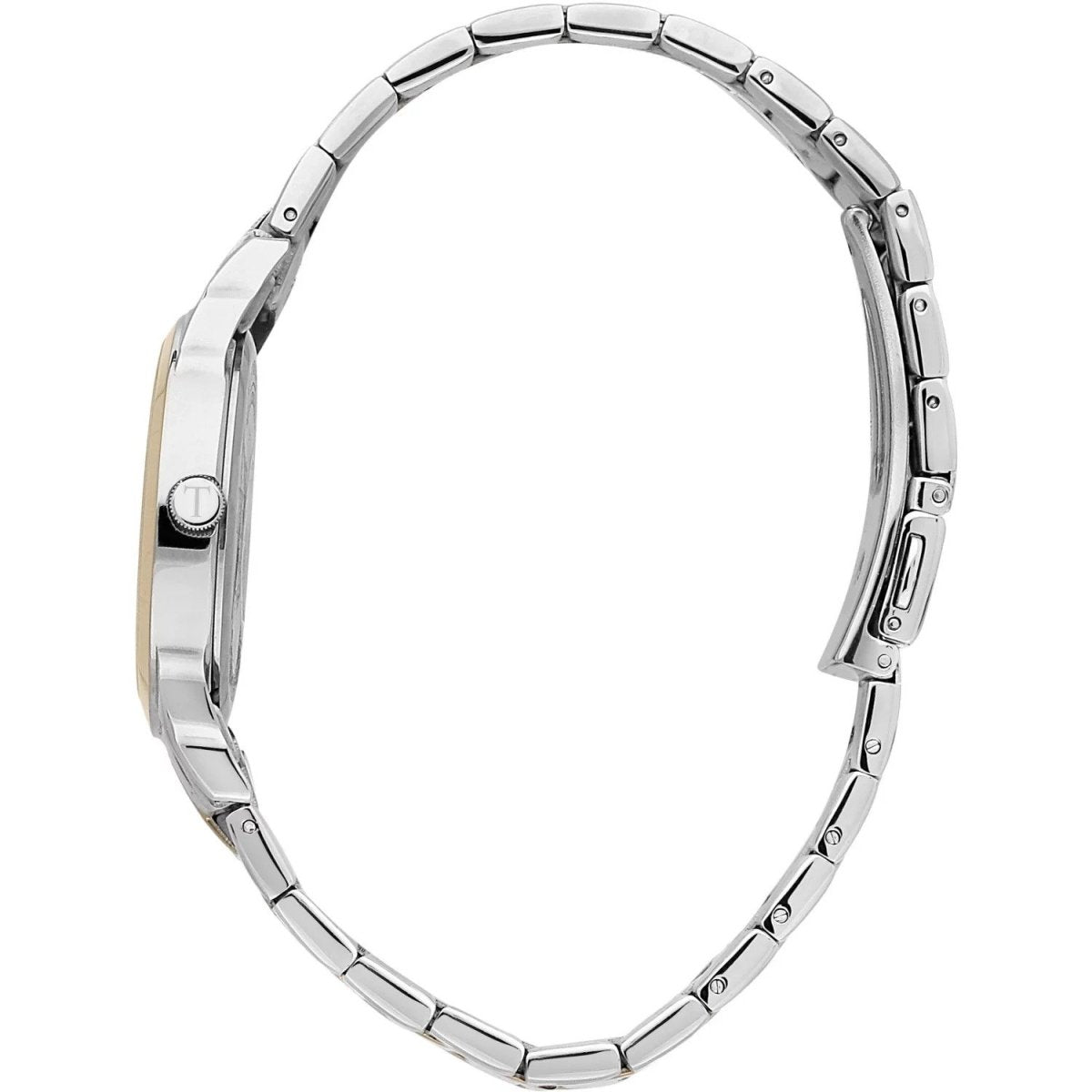 TRUSSARDI R2453141503 T-Bent Two Tone Stainless Steel Bracelet - Κοσμηματοπωλείο Goldy