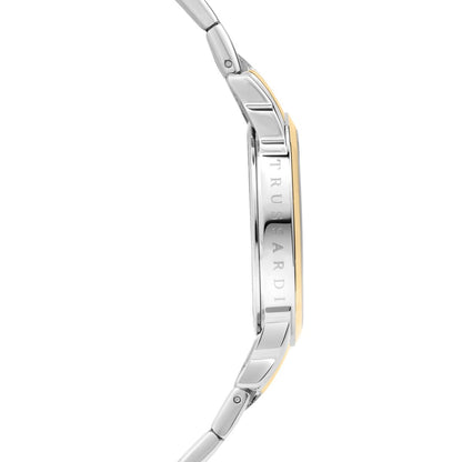 TRUSSARDI R2453141503 T-Bent Two Tone Stainless Steel Bracelet - Κοσμηματοπωλείο Goldy