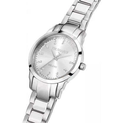 TRUSSARDI R2453141504 T-Bent Silver Stainless Steel Bracelet - Κοσμηματοπωλείο Goldy