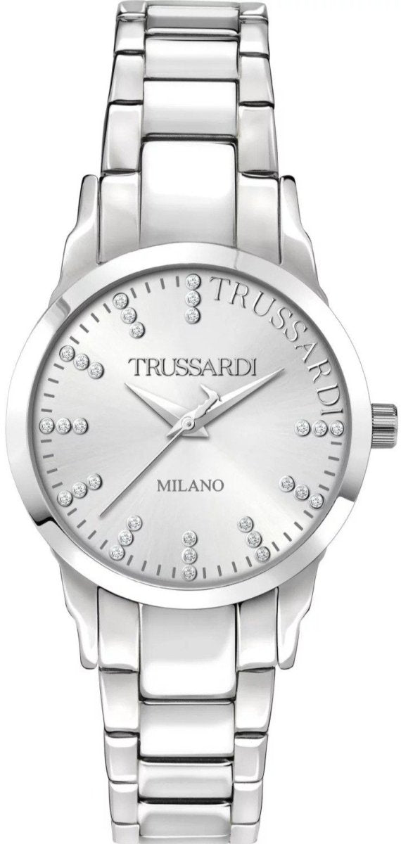 TRUSSARDI R2453141504 T-Bent Silver Stainless Steel Bracelet - Κοσμηματοπωλείο Goldy