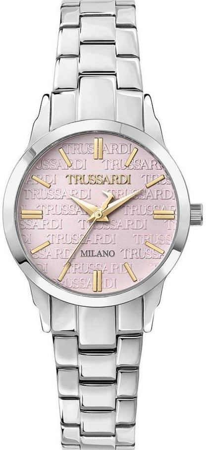 TRUSSARDI R2453141508 T-Bent Silver Stainless Steel Bracelet - Κοσμηματοπωλείο Goldy