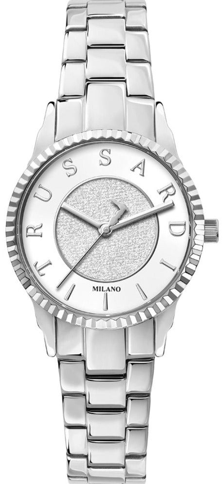 TRUSSARDI R2453144502 T-Bent Silver Stainless Steel Bracelet - Κοσμηματοπωλείο Goldy