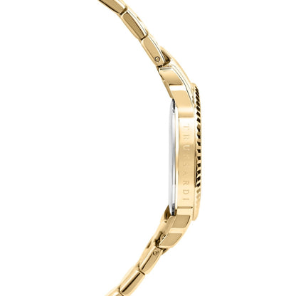 TRUSSARDI R2453144504 T-Bent Gold Stainless Steel Bracelet - Κοσμηματοπωλείο Goldy