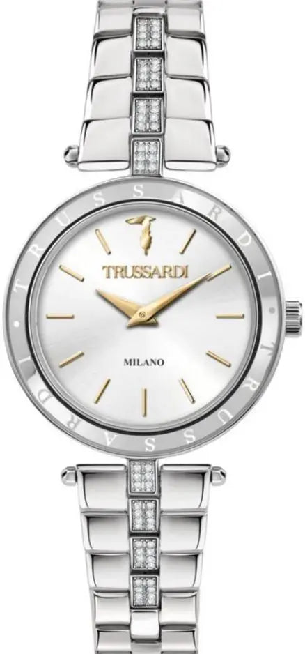 TRUSSARDI R2453145510 T-Shiny Crystals Silver Bracelet - Κοσμηματοπωλείο Goldy