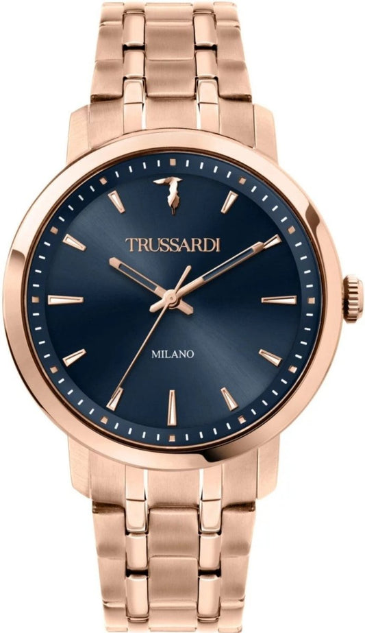 TRUSSARDI R2453147006 T-Couple Rose Gold Stainless Steel Bracelet - Κοσμηματοπωλείο Goldy