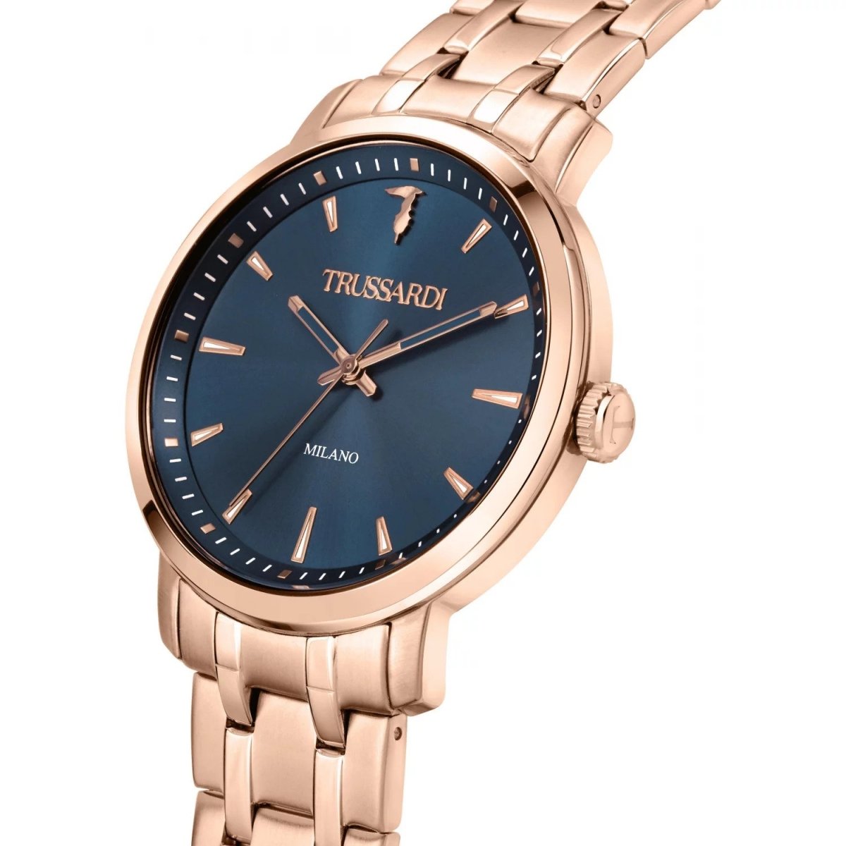 TRUSSARDI R2453147006 T-Couple Rose Gold Stainless Steel Bracelet - Κοσμηματοπωλείο Goldy