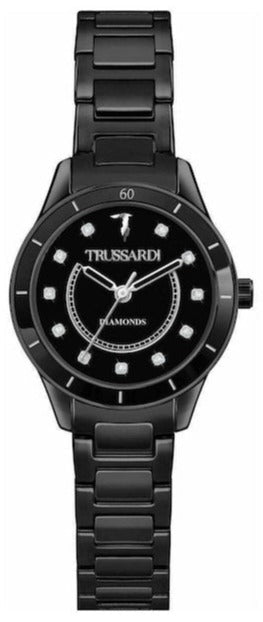 TRUSSARDI R2453151501 T-Sky Crystals Black Stainless Steel Bracelet - Κοσμηματοπωλείο Goldy