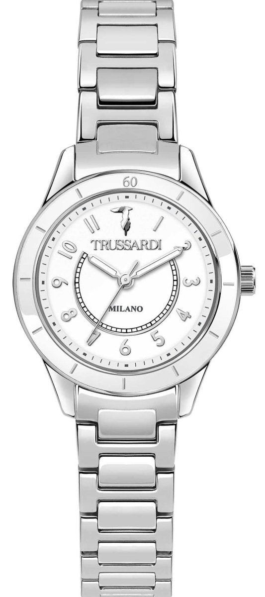 TRUSSARDI R2453151502 T-Sky Crystals Silver Stainless Steel Bracelet - Κοσμηματοπωλείο Goldy