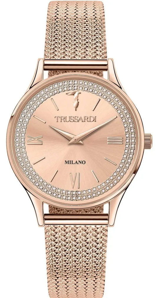 TRUSSARDI R2453152505 T-Star Rose Gold Stainless Steel Bracelet - Κοσμηματοπωλείο Goldy