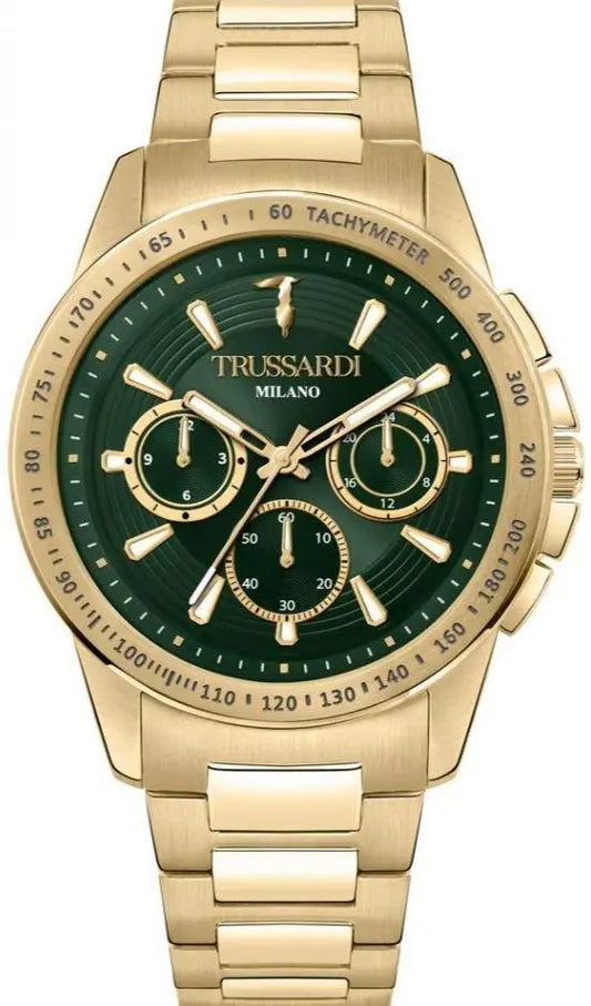 TRUSSARDI R2453153001 T-Hawk Multifunction Gold Bracelet - Κοσμηματοπωλείο Goldy