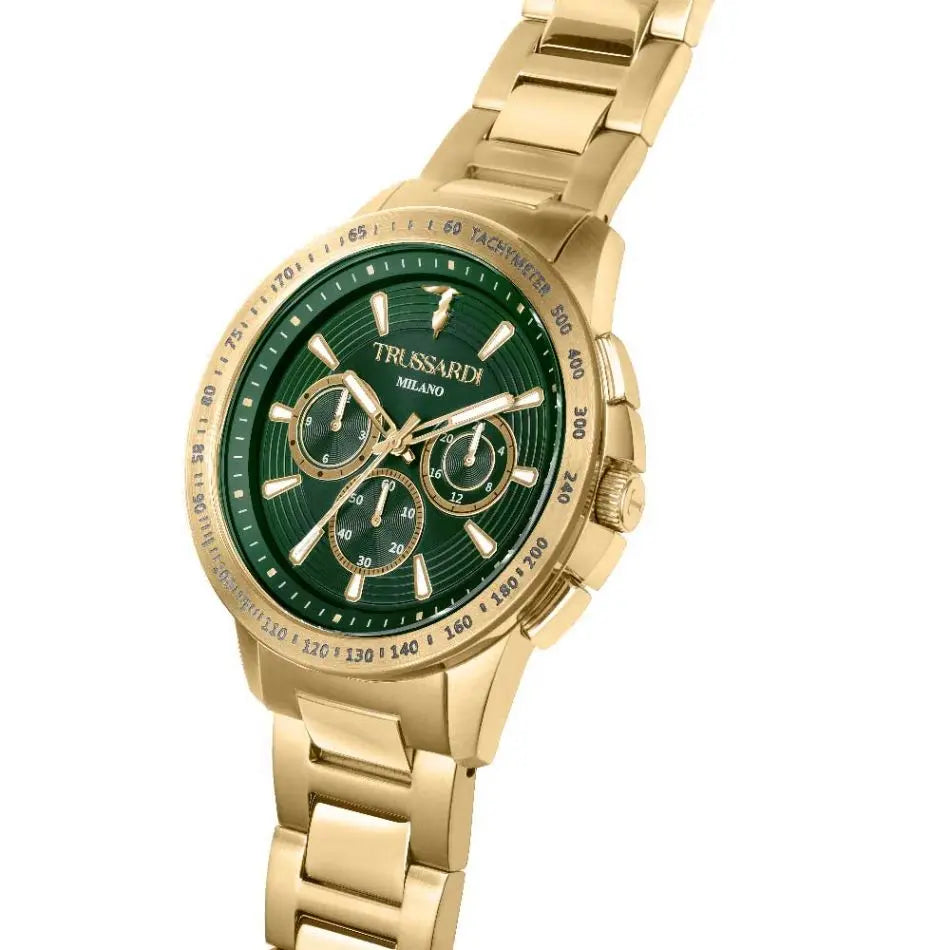 TRUSSARDI R2453153001 T-Hawk Multifunction Gold Bracelet - Κοσμηματοπωλείο Goldy