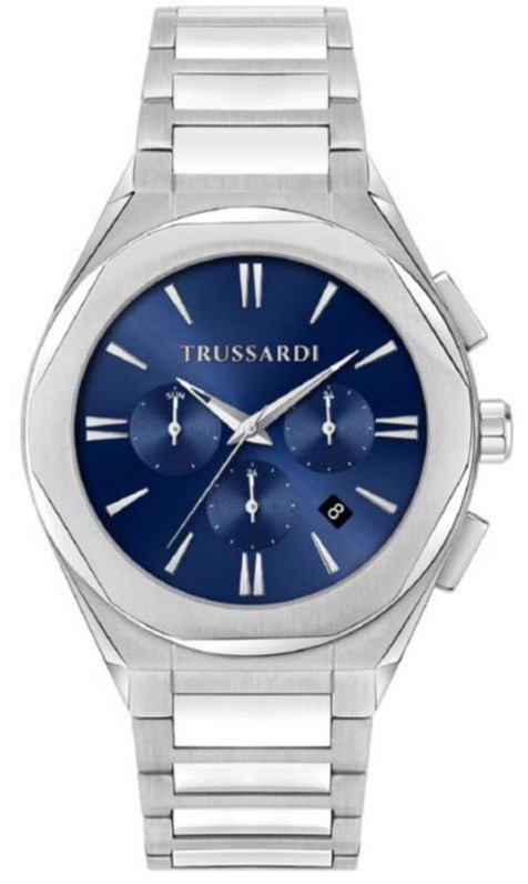 TRUSSARDI R2453156004 Big Wrist Multifunction Stainless Steel Bracelet - Κοσμηματοπωλείο Goldy