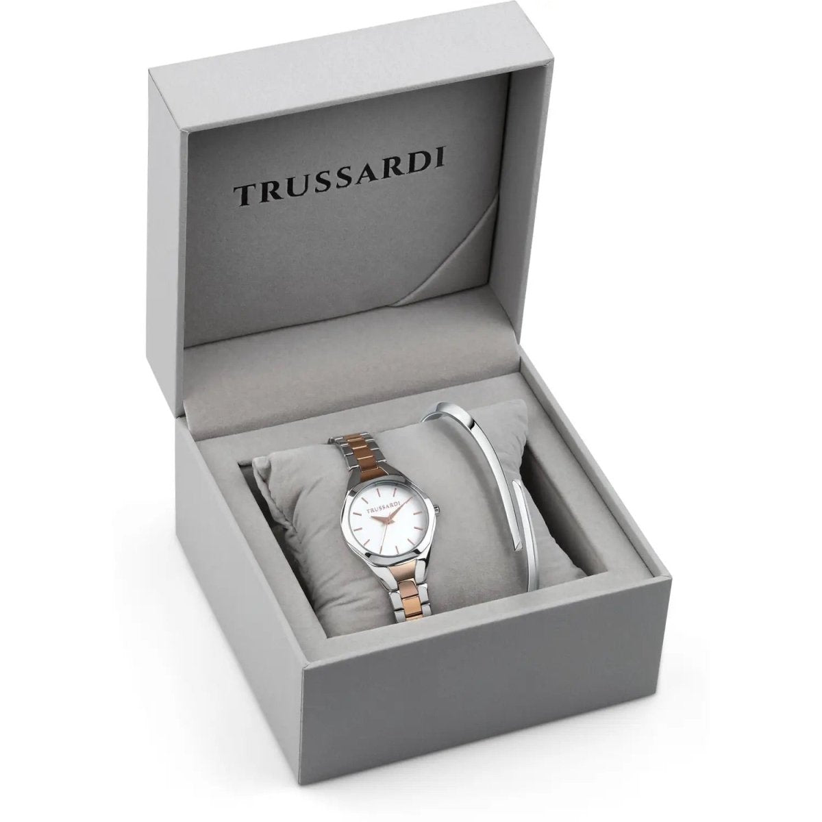 TRUSSARDI R2453159503 Metropolitan Two Tone Stainless Steel Bracelet Box Set - Κοσμηματοπωλείο Goldy