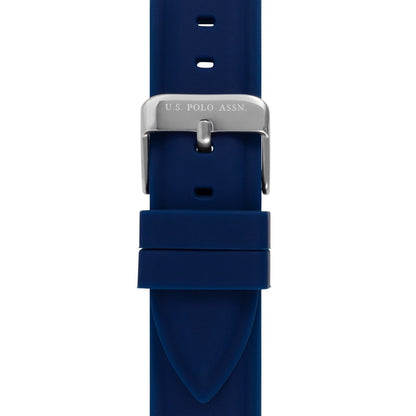 U.S. POLO USP3177GR Blue Rubber Strap - Κοσμηματοπωλείο Goldy