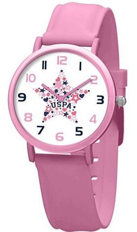 U.S. POLO USP3184WH Kids Pink Silicon Strap - Κοσμηματοπωλείο Goldy