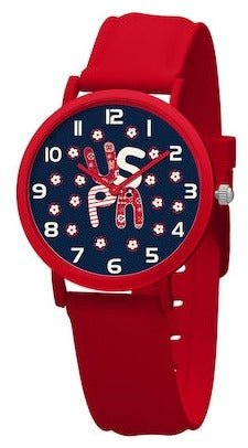 U.S. POLO USP3189US Kids Red Silicon Strap - Κοσμηματοπωλείο Goldy