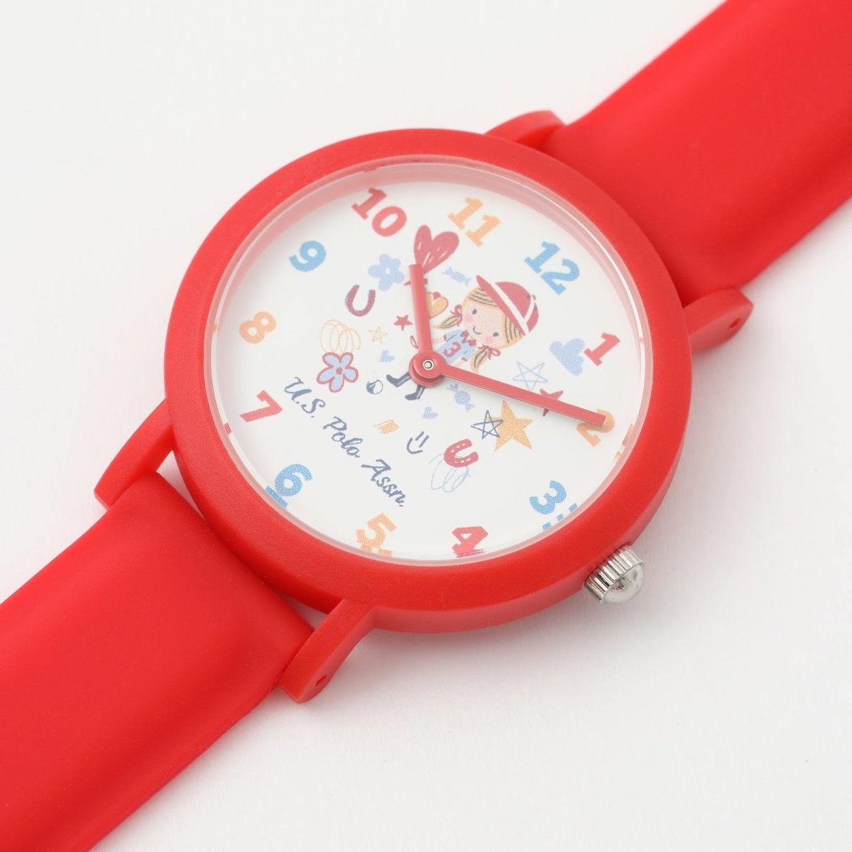 U.S. POLO USP3228RD Kids Red Silicon Strap - Κοσμηματοπωλείο Goldy