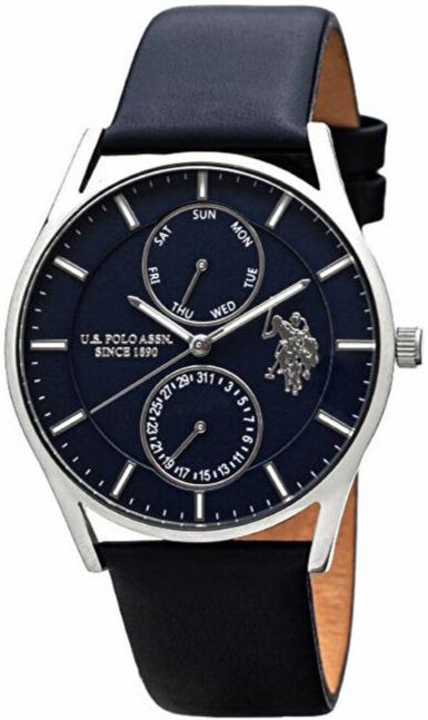 U.S POLO USP4902BL Blue Leather Strap - Κοσμηματοπωλείο Goldy