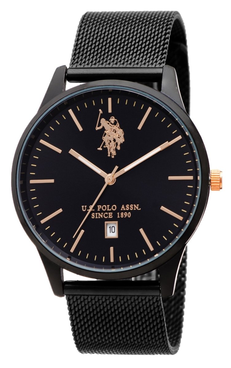 U.S POLO USP4946RG Owen Black Metallic Bracelet - Κοσμηματοπωλείο Goldy